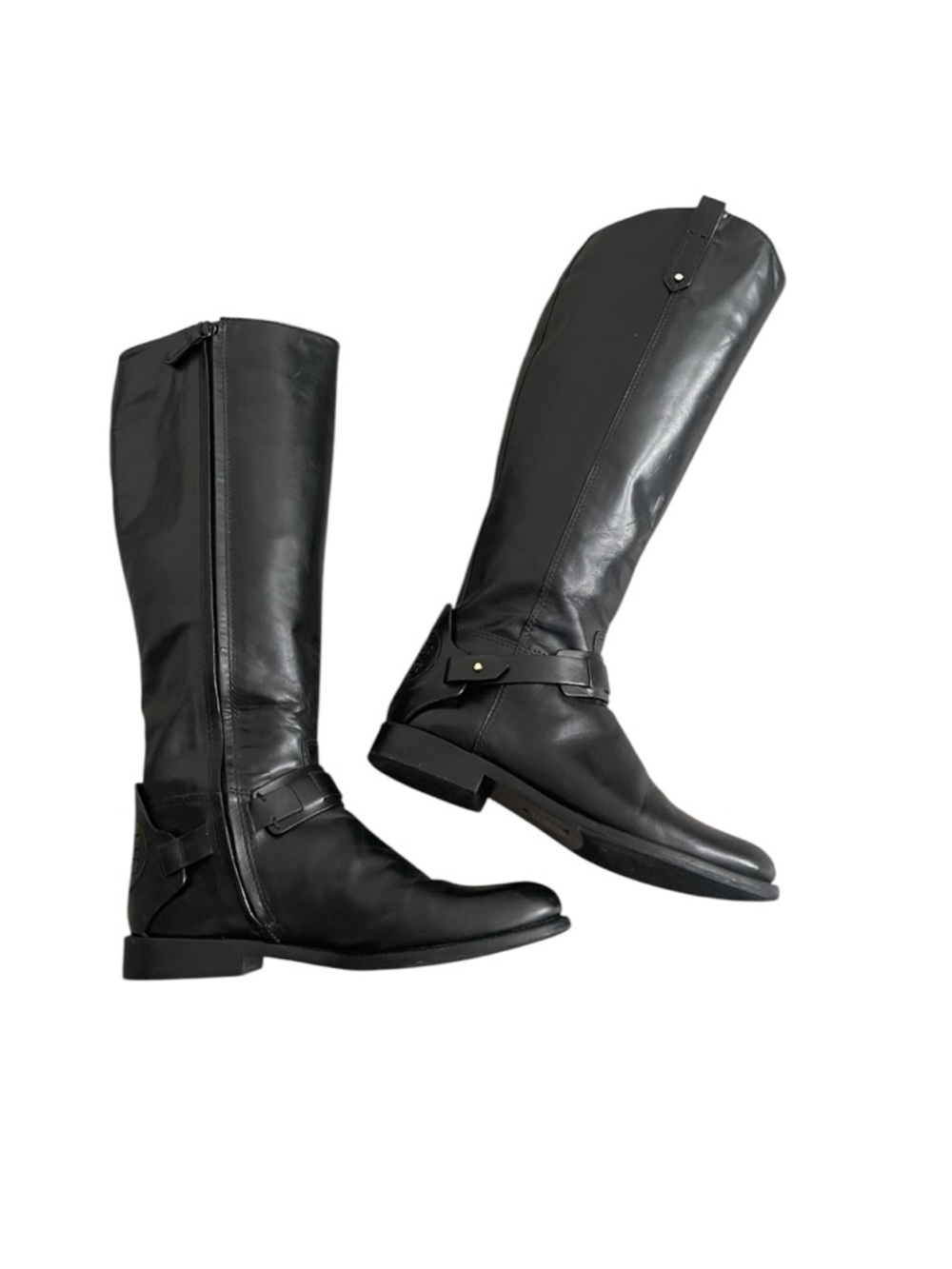 Tory Burch Colton Galleon black leather boots - 8